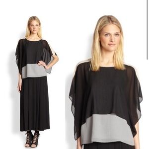 Eileen Fisher Black and Gray Women's Top